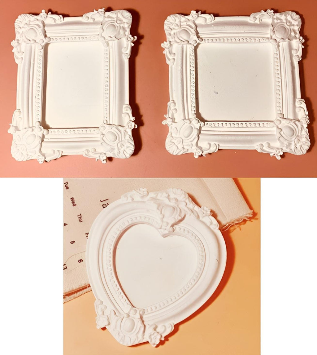 Antique Picture Frame Silicone Mold, Roman Column Tray, Cake Decor