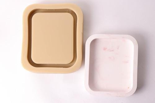 Modern Tray Silicone Mold, Candle Holder, Coaster Making