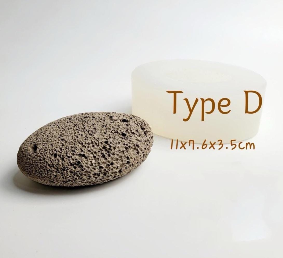 4Choice 3D Volcanic Rock Stone Mold, Basalt Stone Objet Mold, Natural Porous Stone Home Decor Resin Pottery Gypsum Terrazzo