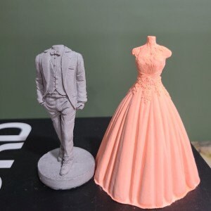 Groom Tuxedo Silicone Mold, Two-Part 3D Wedding Mold