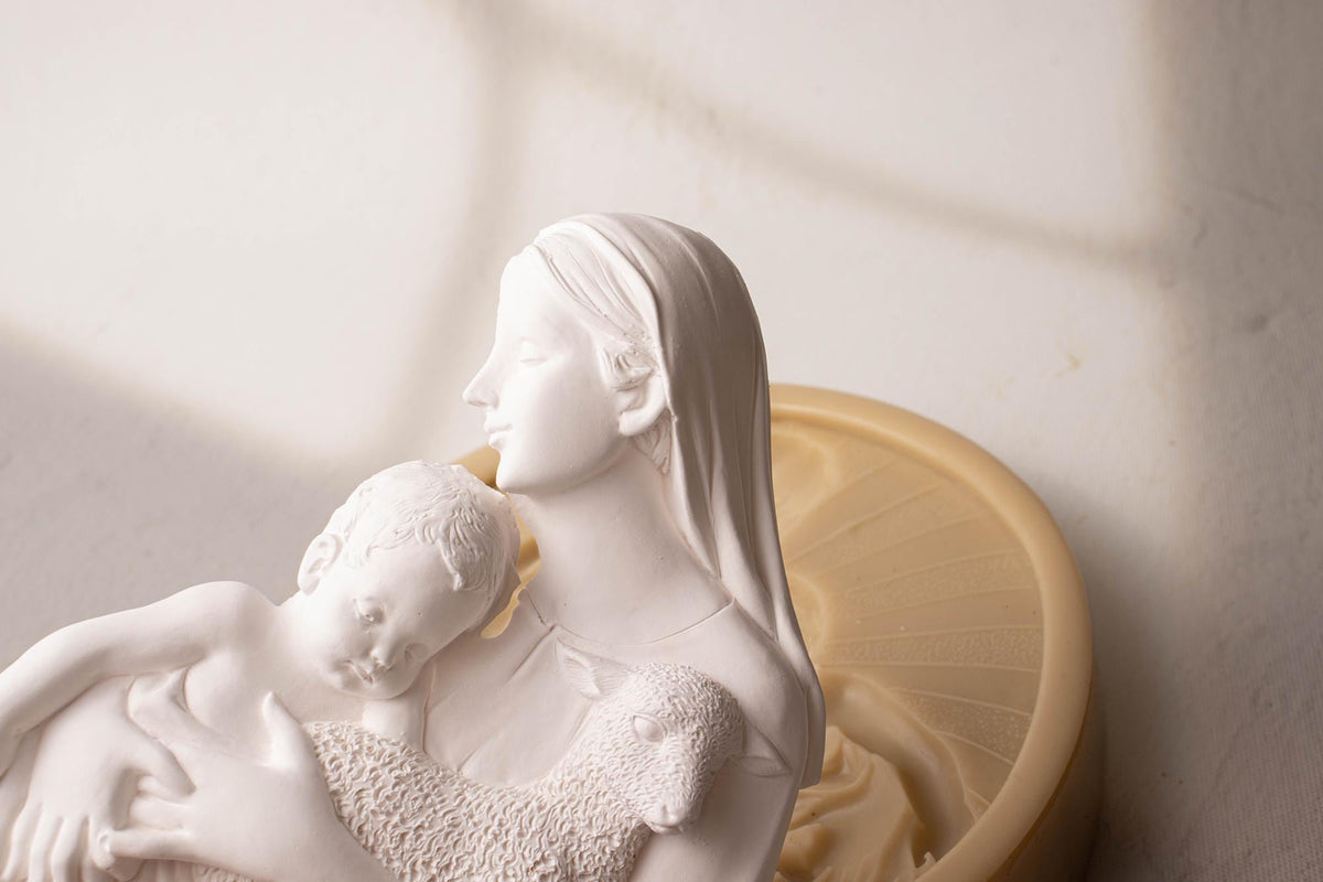 Mary and Child Jesus Silicone Mold, Lamb, Christmas, Easter