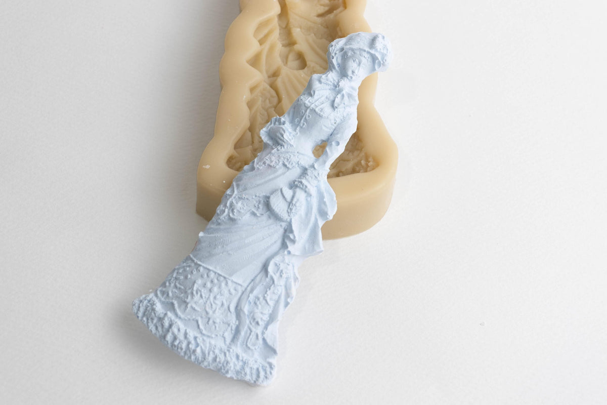 Renaissance Woman Silicone Mold, Victorian Costume Decor