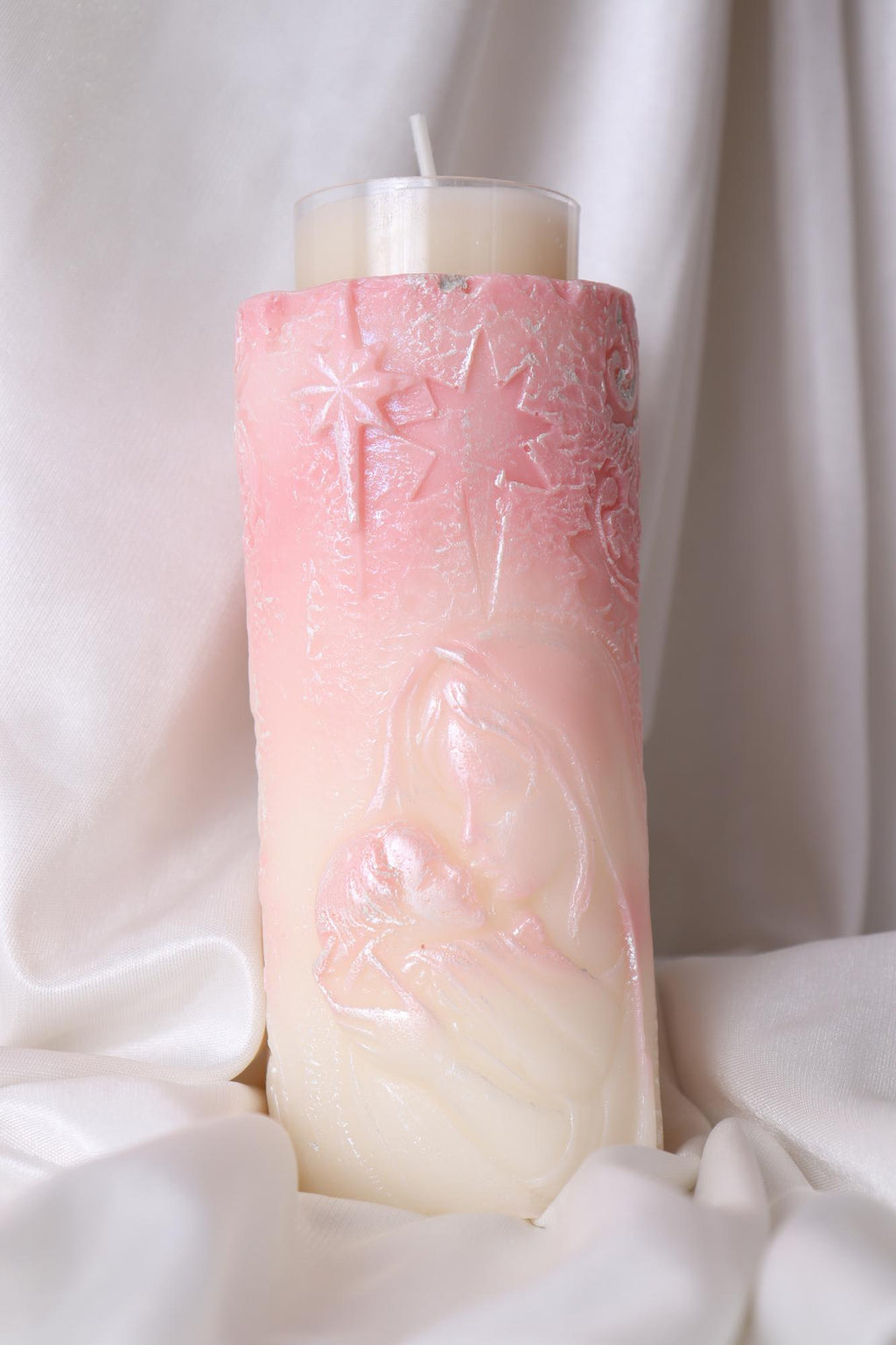 Jesus and Mary Cylinder Silicone Mold, 3D Tea Light Holder