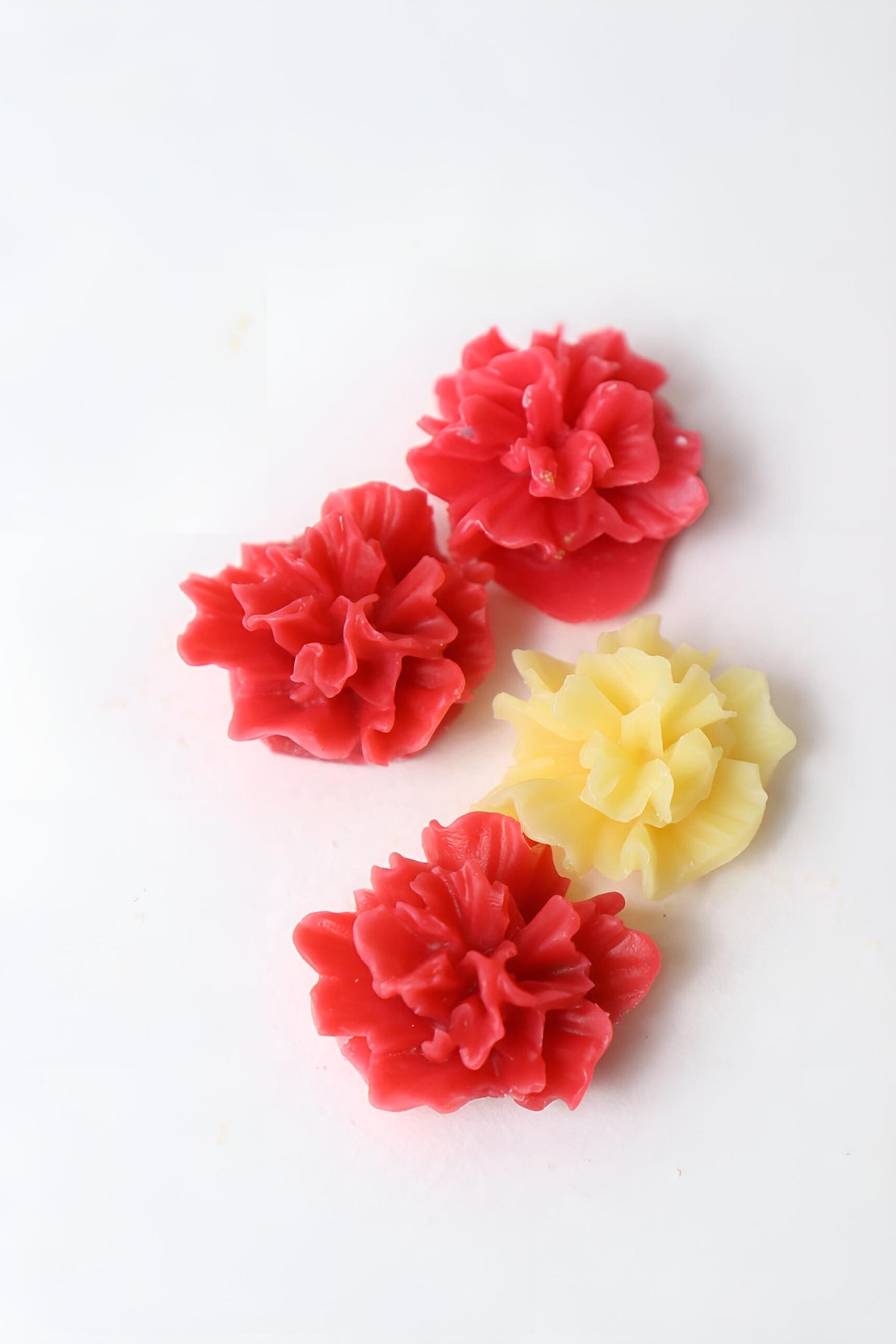 Mini Carnation Silicone Mold, 4 Cavity, Cake Decor, Candy, Brooch Making