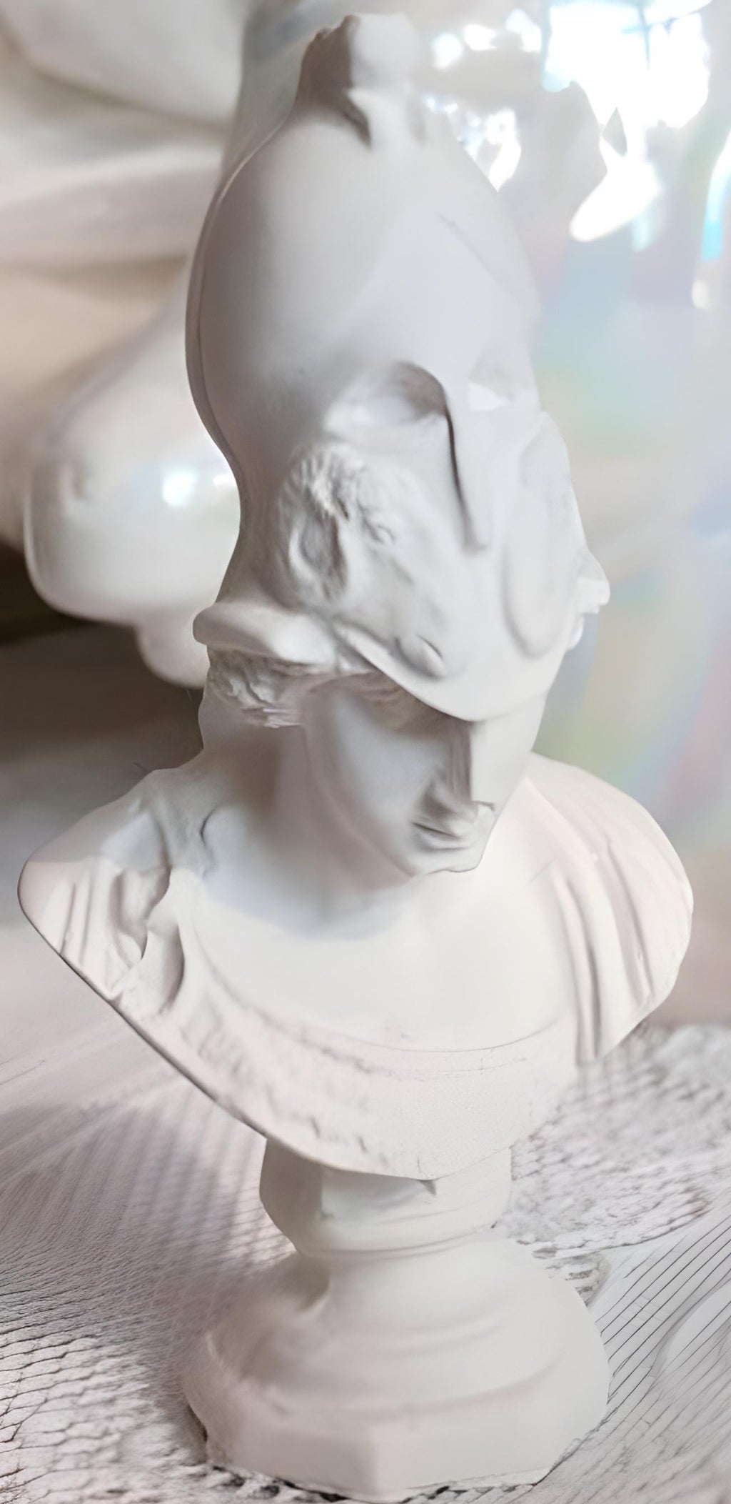Armed Woman Bust Silicone Mold, Greek Statue, Resin Plaster Concrete Candle Casting