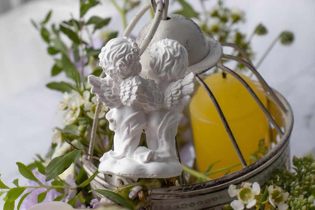 3D Twin Angel Silicone Mold, Candle, Soap, Clay (45x50x65mm)