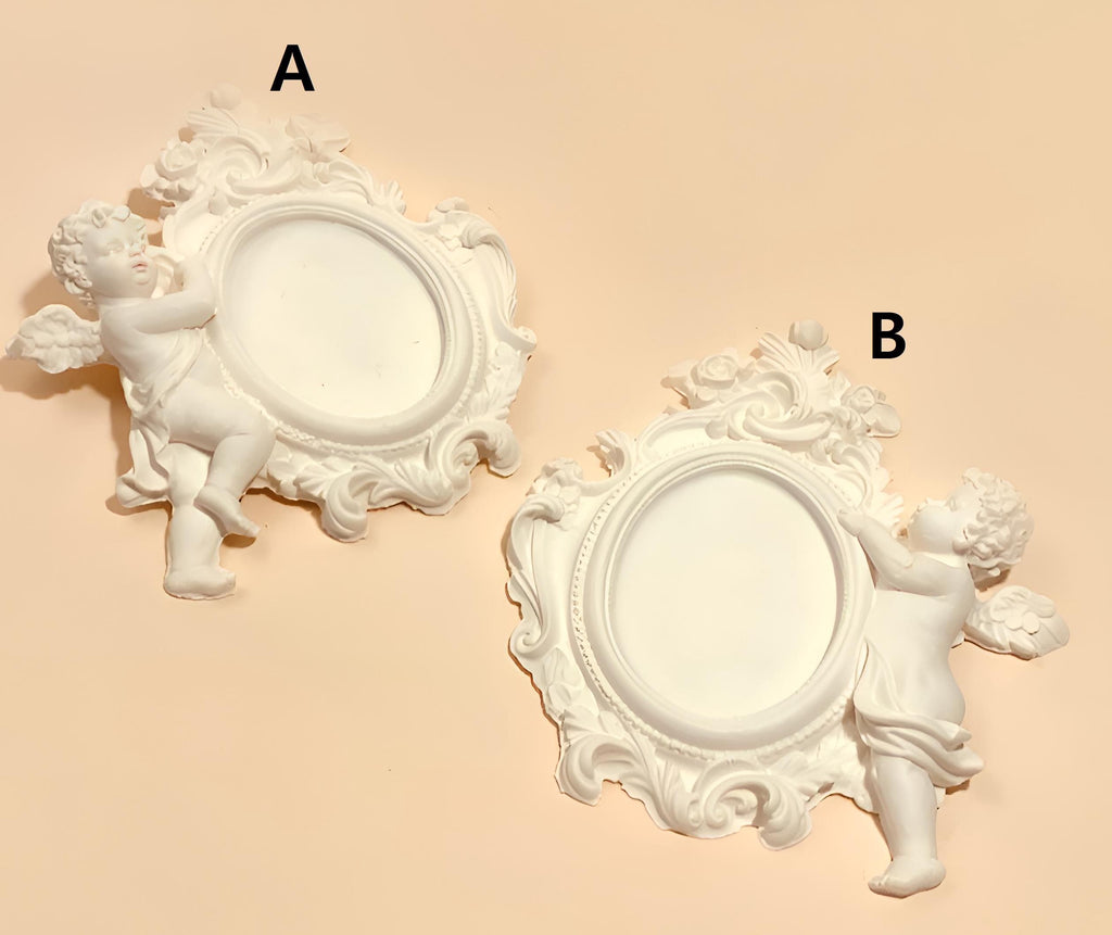 Baby Angel Frame Silicone Mold, Candle Soap Pottery Plaster
