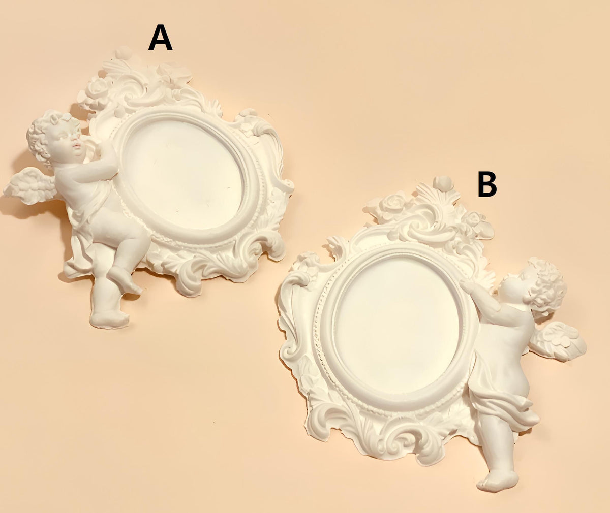 Baby Angel Frame Silicone Mold, Candle Soap Pottery Plaster