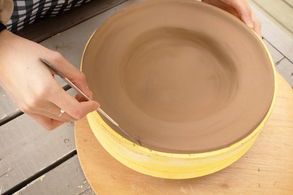 Hand Building 280mm Big Size Mother Mold for pottery, Ceramics mother mold, Large Circle Pasta Tray, Plaster Mold Making, Ships from Korea*