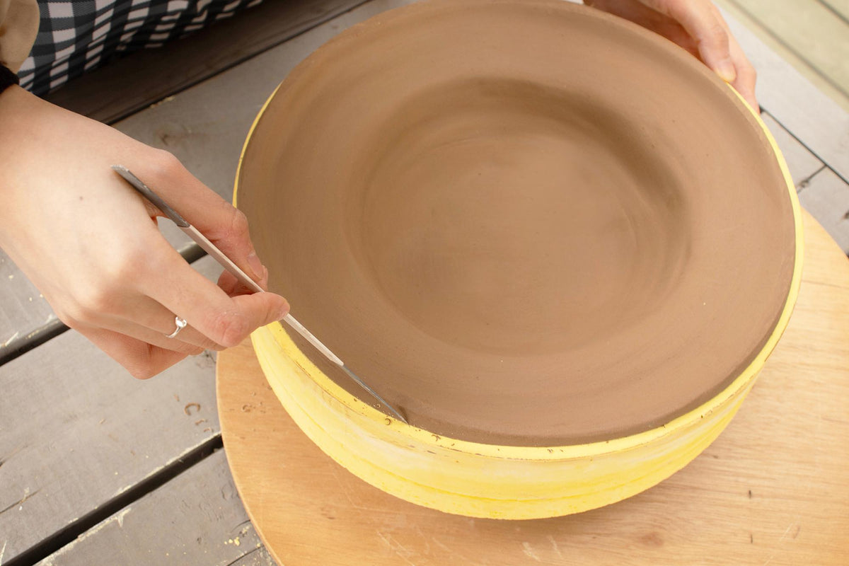 Hand Building 280mm Big Size Mother Mold for pottery, Ceramics mother mold, Large Circle Pasta Tray, Plaster Mold Making, Ships from Korea*