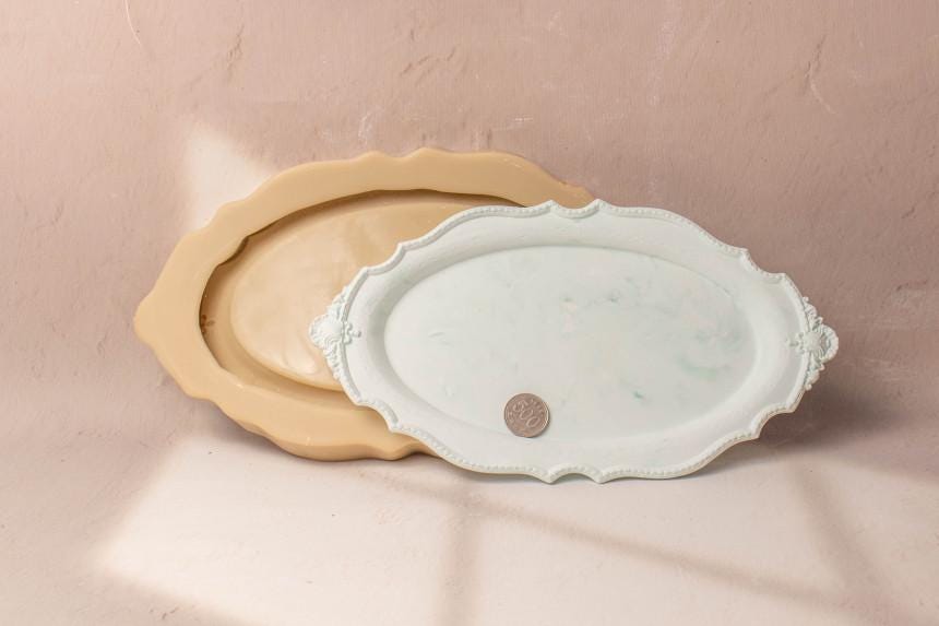 Large Antique Silicone Tray Mold, Photo Frame, Candle Holder, Wedding Gift Making