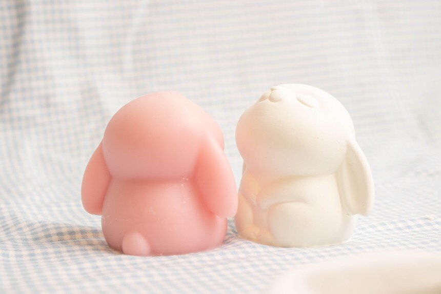 Baby Bunny Silicone Mold, Candle Resin Soap Clay, Handmade