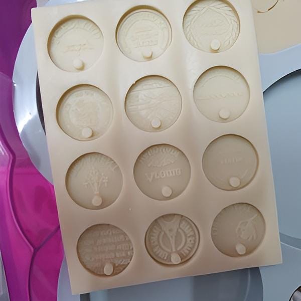 Mini Tag Silicone Mold, Resin, Jesmonite, Gypsum Diffuser (28mm)