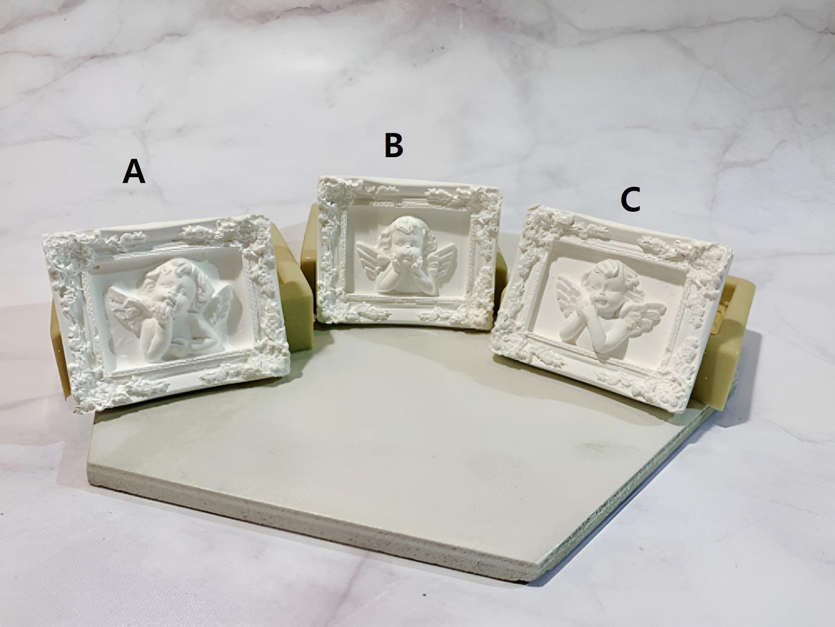 Baby Angel Frame Silicone Mold, Home Decor Ornament, Candle Soap Clay