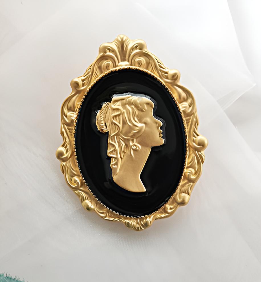 Cameo Lady Silicone Mold, Antique Decor, Intaglio, Brooch
