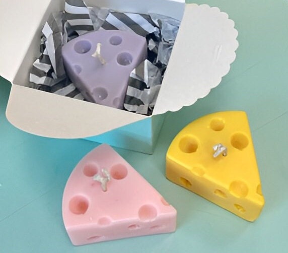 Cheese Silicone Mold, Candle Wax, Cake, Candy, Plaster (8 Cavity)