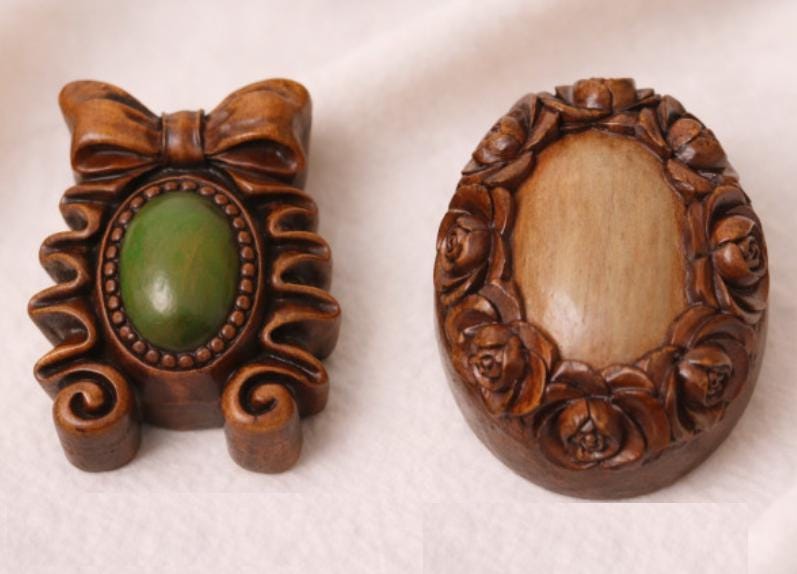 Antique Decor Soap Mold, Hand-Carved Relief, Chocolate, Ornament Diffuser Making