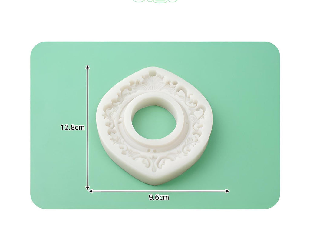 Antique Oval Frame Silicone Mold, Cameo & Candle Decor