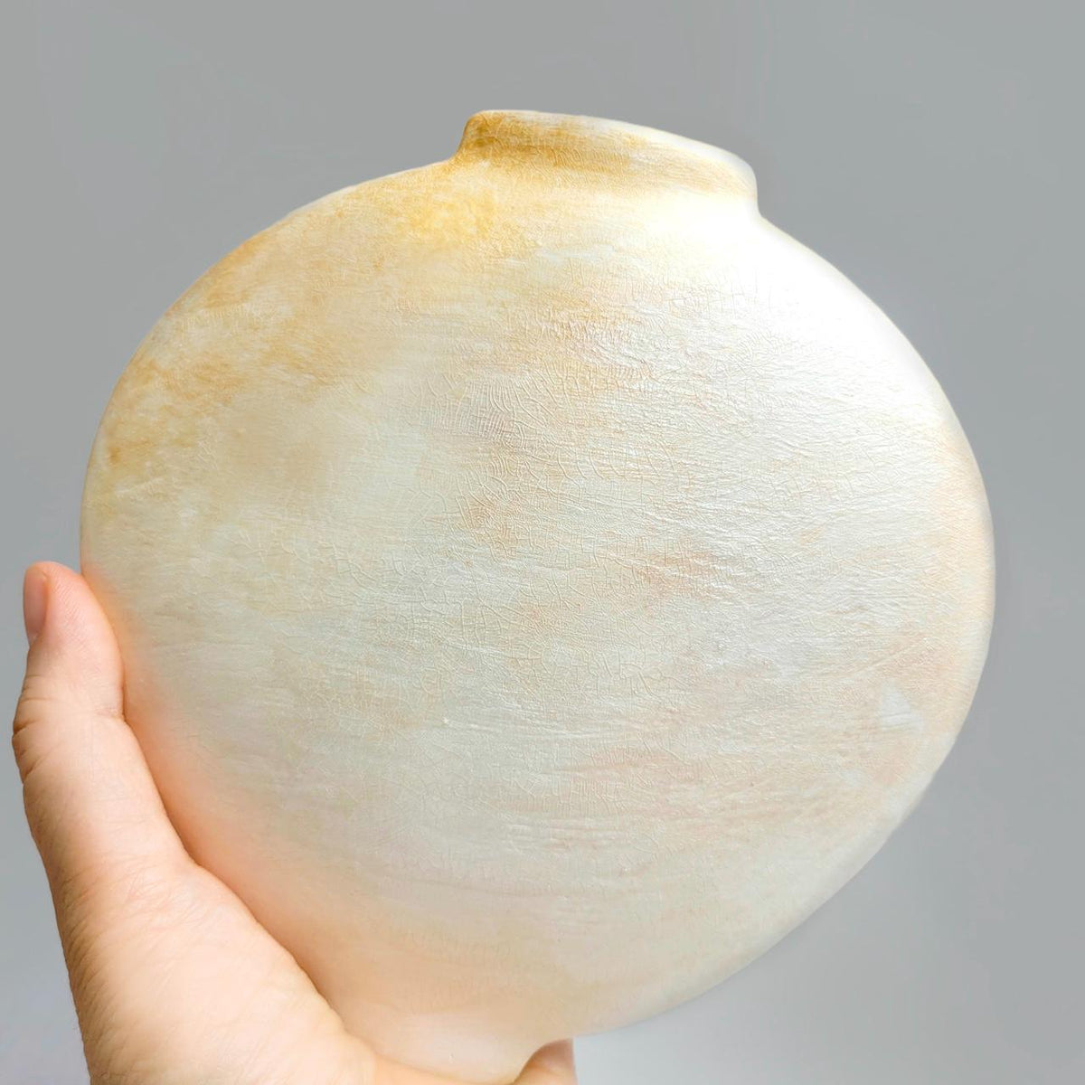 Korean Moon Jar 2D Silicone Mold, Pottery, Candle, Gypsum (155mm)