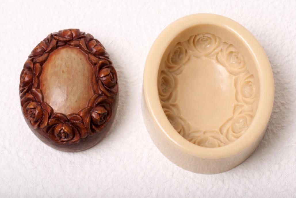 Antique Decor Soap Mold, Hand-Carved Relief, Chocolate, Ornament Diffuser Making