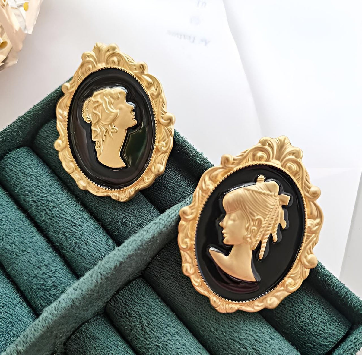 Cameo Lady Silicone Mold, Antique Decor, Intaglio, Brooch