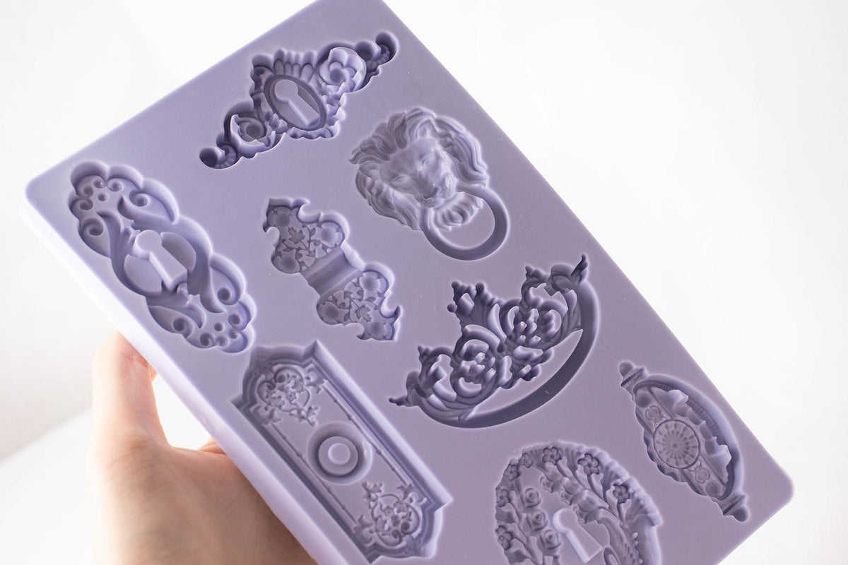 Lion Door Lock Decor Silicone Mold, Candle Soap Plaster Air Freshener