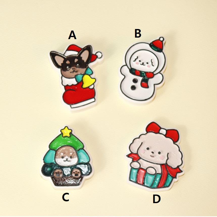 Christmas Dog Silicone Mold, Resin Clay Jesmonite, Air Freshener