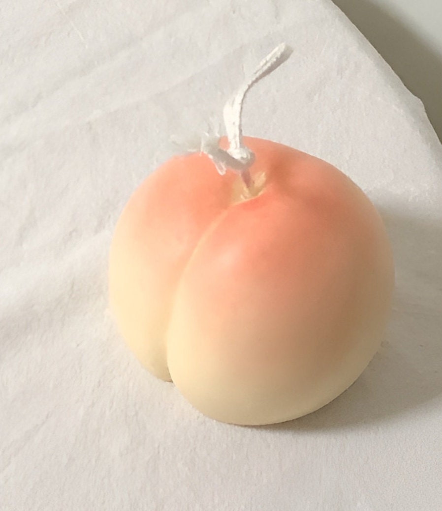 Large Peach Silicone Mold, Candle & Plaster Making, Handmade in Korea