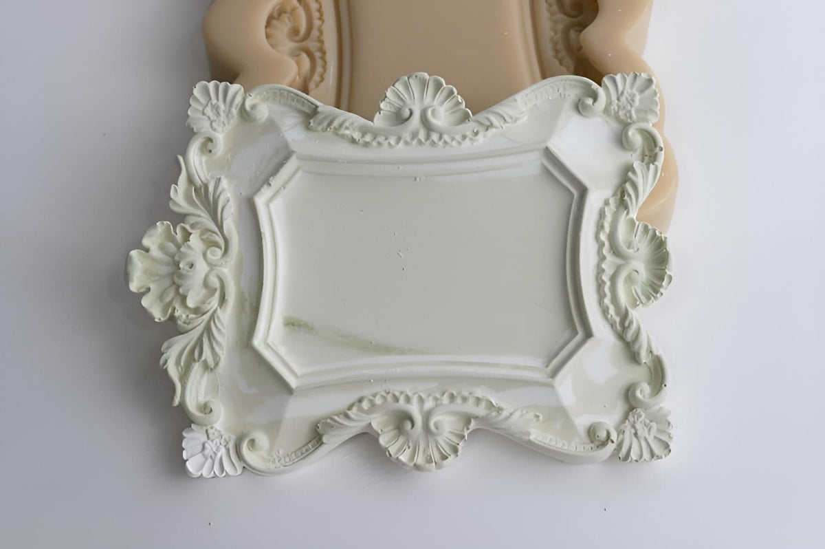 Ornate Frame Silicone Mold - Baroque Style Resin Clay Mould