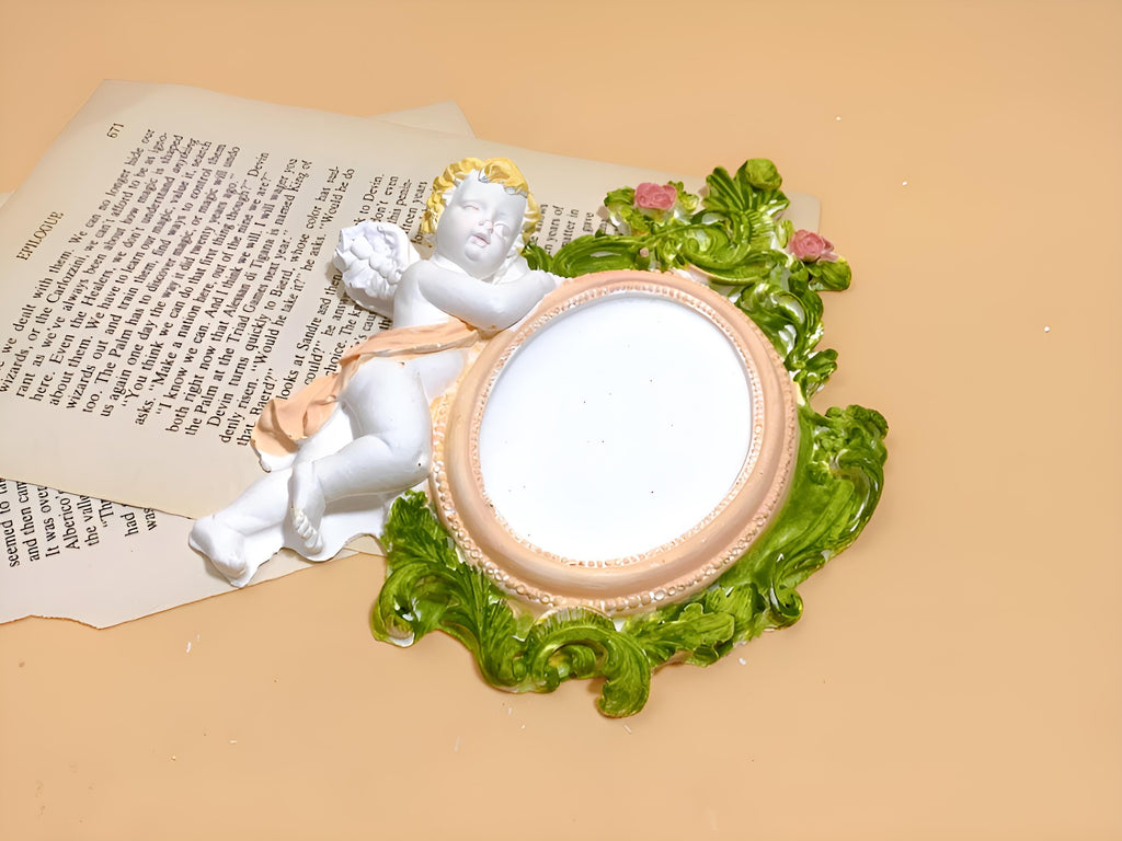 Baby Angel Frame Silicone Mold, Candle Soap Pottery Plaster