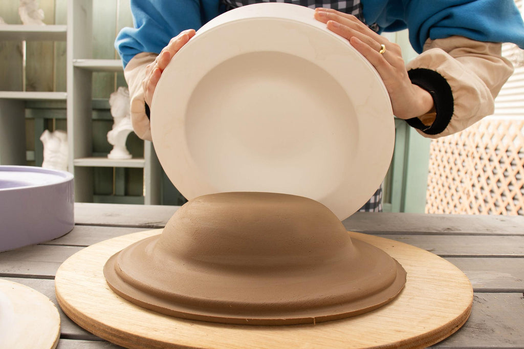 Hand Building 280mm Big Size Mother Mold for pottery, Ceramics mother mold, Large Circle Pasta Tray, Plaster Mold Making, Ships from Korea*